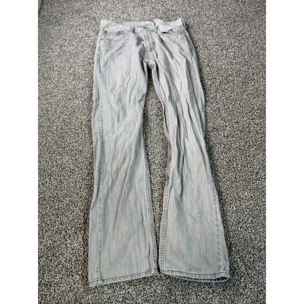 Levi's 505 Regular Fit Straight Jeans Men's Size 32X34 Gray